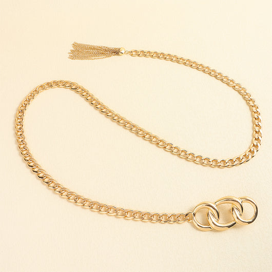 Cinturón de Cadena Metálica con Flecos para Jeans y Faldas - Image 21