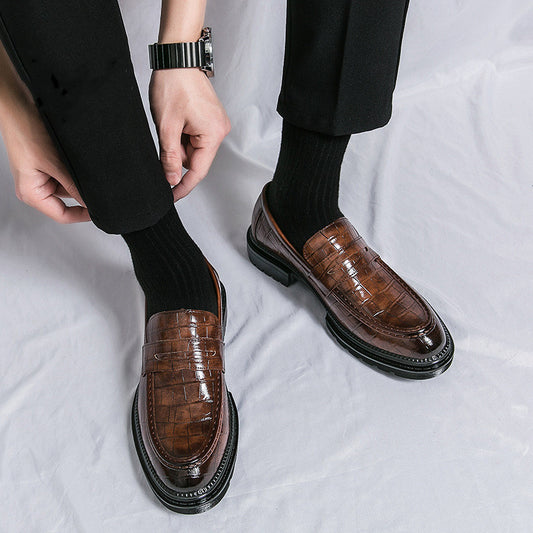 Zapatos de Cuero Casual para Hombre - Estilo Británico Transpirable