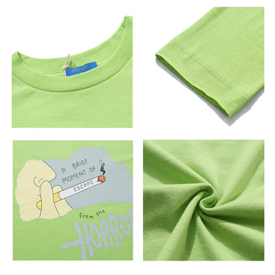Playera de Manga Larga Estampado Cartoon 100% Algodón Puro Mujer - Image 5