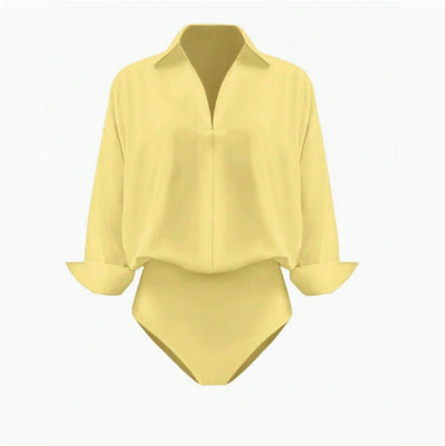 Blusa Entallada Cuello Mao Manga Tres Cuartos para Mujer - Image 8