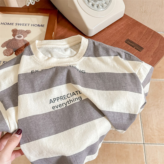 Camiseta Larga Infantil Estilo Coreano para Niños y Niñas - Colección Otoño - Image 4