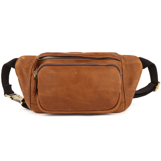Bolsa Pecho Cuero Genuino Estilo Retro para Hombre - Image 7