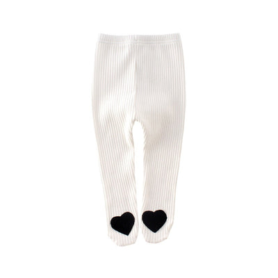Leggings de Bebé con Corazón en Algodón - Perfectos para Primavera y Otoño - Image 5