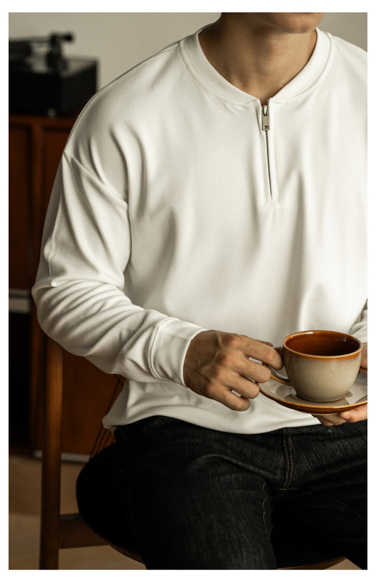 Camiseta Casual Hombre Manga Larga con Cierre - Image 19