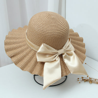 Sombrero Playero de Ala Ancha con Patrón de Conchas y Lazo Festivo - Image 11