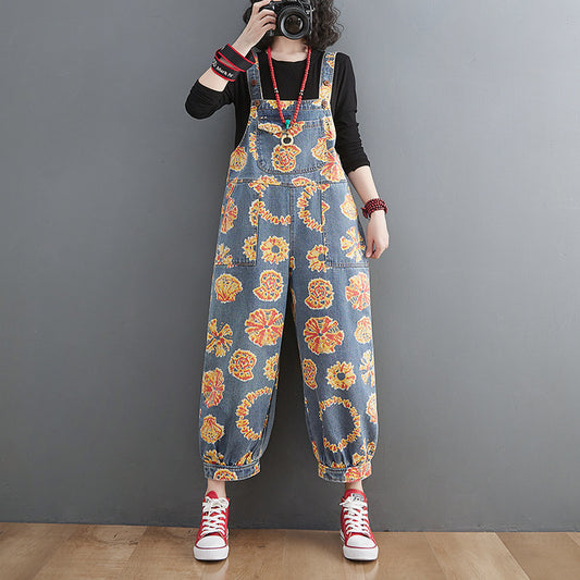 Overol Denim Holgado Talla Grande Estilo Coreano - Image 2