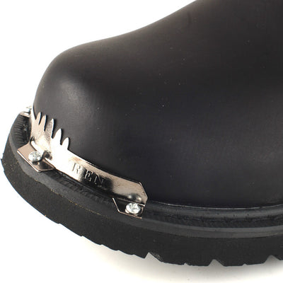Botas Militares Altas de Cuero para Hombre con Detalles de Trabajo - Image 5