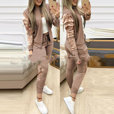 Traje Casual Cuadros Gris con Costuras Europeas y Americanas - Image 4