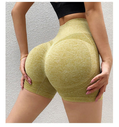 Shorts de Yoga Cintura Alta Levanta Glúteos - Secado Rápido sin Costuras - Image 2