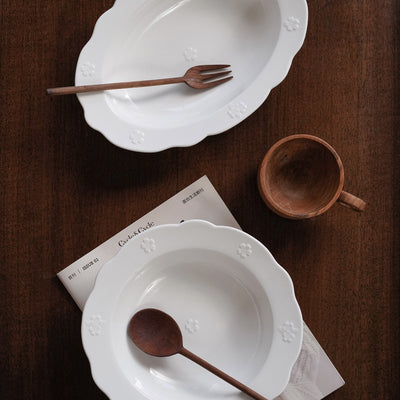 Plato Hondo de Cerámica Pura para Sopa - Diseño Redondo Moderno - Image 13