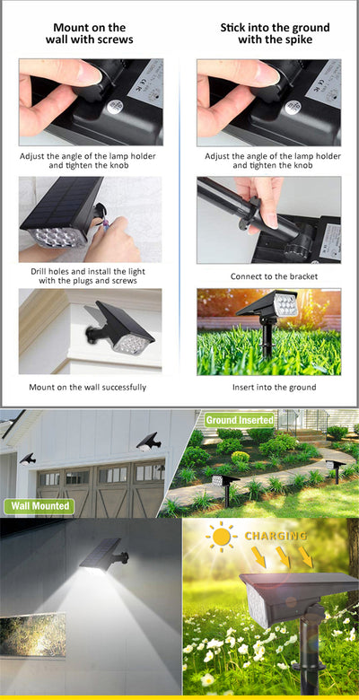 Foco Solar Ajustable para Jardín - Iluminación Inteligente - Image 7