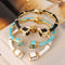 Pulsera de Bambú Pintada a Mano con Esmalte Nacarado