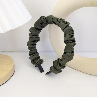 Diadema Plisada de Tela Estilo Retro Francés Versátil para Chicas - Image 15