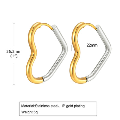 Aretes Dorados Degradados en Acero Titanio - Diseño Exclusivo Hipoalergénico - Image 10