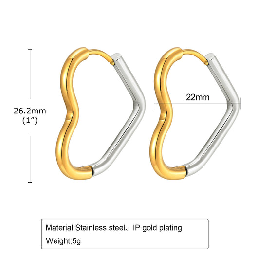 Aretes Dorados Degradados en Acero Titanio - Diseño Exclusivo Hipoalergénico - Image 10