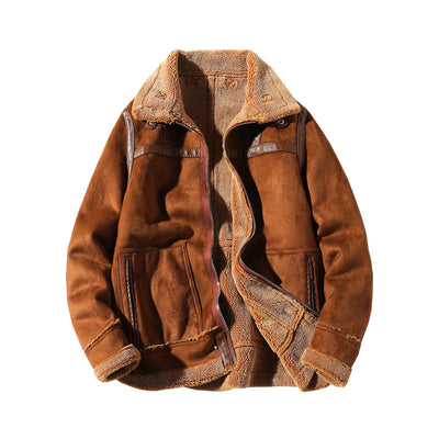 Chaqueta para Hombre con Forro de Lana y Cuello de Piel - Image 5
