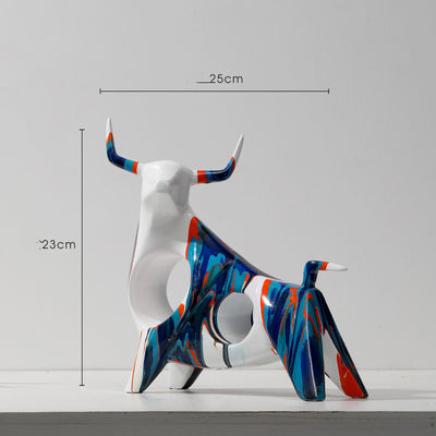 Lámpara Decorativa Vaca Colorida - Luz de Lujo para Sala de Estar - Image 3