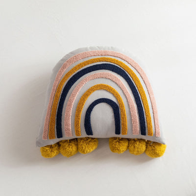 Almohada Decorativa Arcoíris Bordada para Habitación Infantil - Image 6