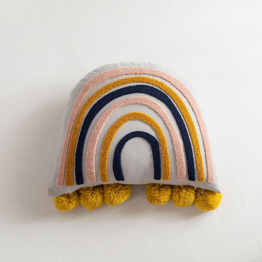 Almohada Decorativa Arcoíris Bordada para Habitación Infantil - Image 6