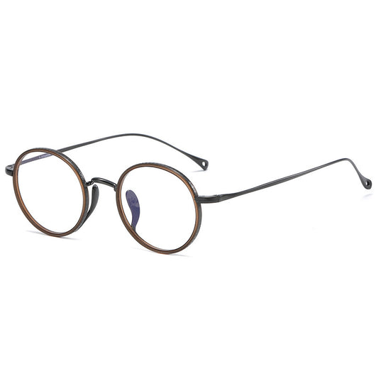 Lentes Retro de Titanio Puro - Marco Redondo Vintage - Image 5