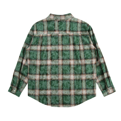 Camisa a Cuadros Desgastada para Hombre - Image 12