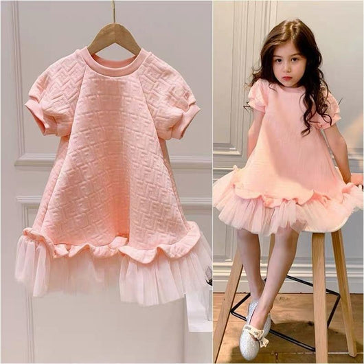 Vestido Princesa de Malla Manga Corta - Image 10