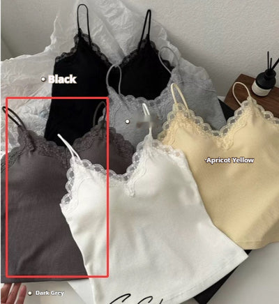 Camisola de Encaje Francés Escote en V para Mujer - Image 5