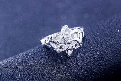 Anillo de Diamante Simulado Personalizado - Estilo Europeo y Americano - Image 16