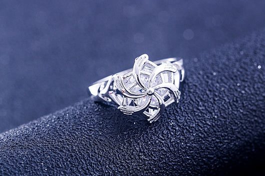 Anillo de Diamante Simulado Personalizado - Estilo Europeo y Americano - Image 16