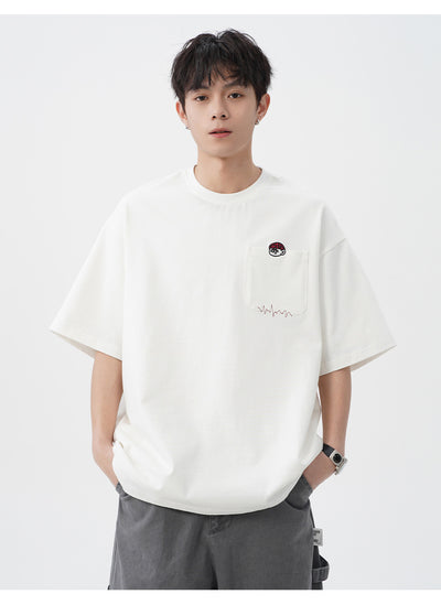 Camiseta de Algodón Puro con Diseño Bordado para Hombre - Image 21