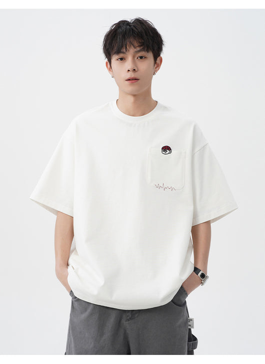 Camiseta de Algodón Puro con Diseño Bordado para Hombre - Image 21