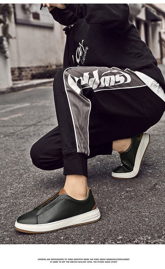Zapatos Casuales de Cuero Genuino Nobuk - Slip-on Cómodos - Image 25