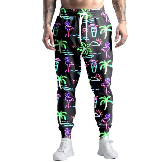 Pantalones de Chándal Estampado Digital Graffiti Colorido Corte Recto - Image 18