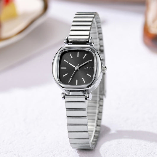 Reloj Cuadrado Elegante de Acero Inoxidable para Mujer - Image 9