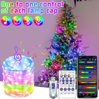 Guirnalda Luminosa RGB Navideña con Luces Decorativas