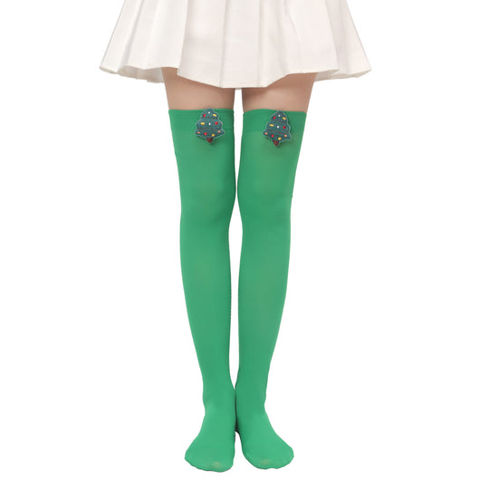 Calcetines Navideños con Muñeca de Peluche y Moño - Image 5