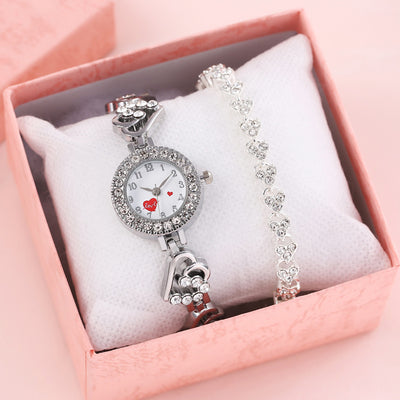 Reloj de Pulsera Dama con Diamante en Forma de Corazón y Esfera Pequeña - Image 7