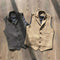 Chaleco de Caza Retro Khaki con Múltiples Bolsillos para Hombre