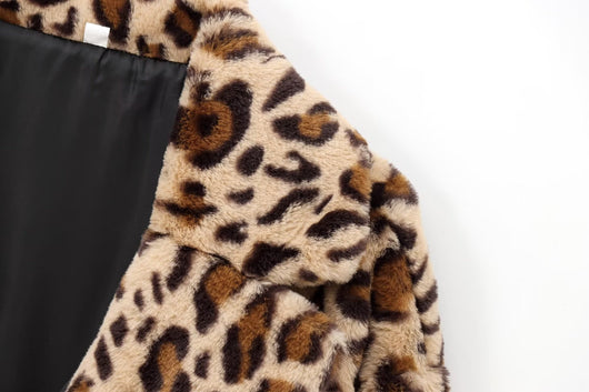 Abrigo Leopardo Efecto Pelaje Sintético Largo Medio - Image 16