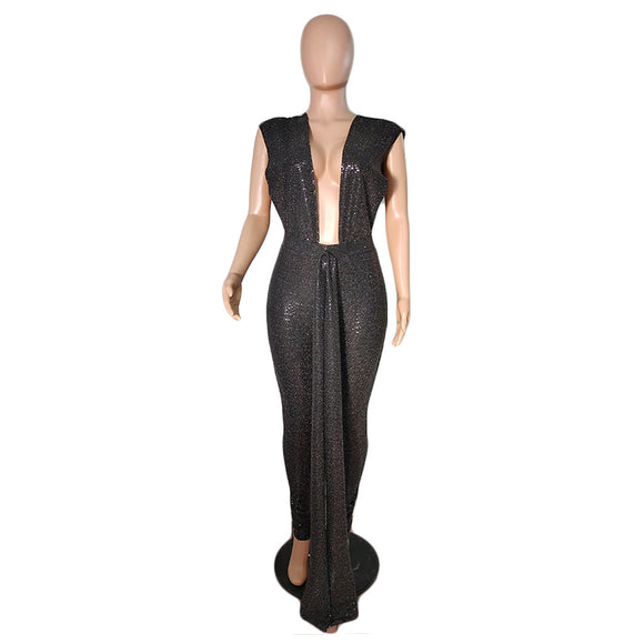 Jumpsuit de Lentejuelas Elegante para Mujer