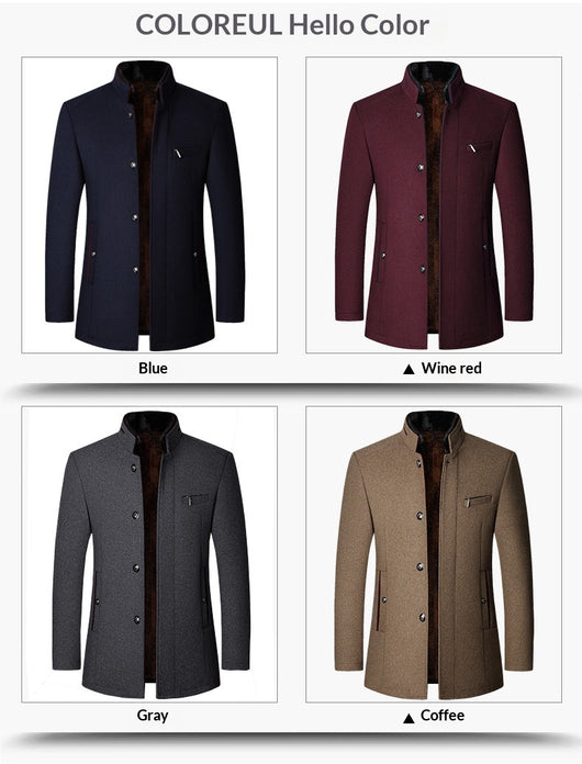Chaqueta Casual para Hombre con Cuello de Pie - Image 13