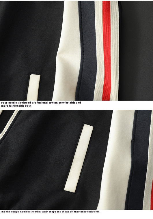 Cardigan Tipo Chamarra con Cuello de Pie para Hombre Talla Grande - Image 17