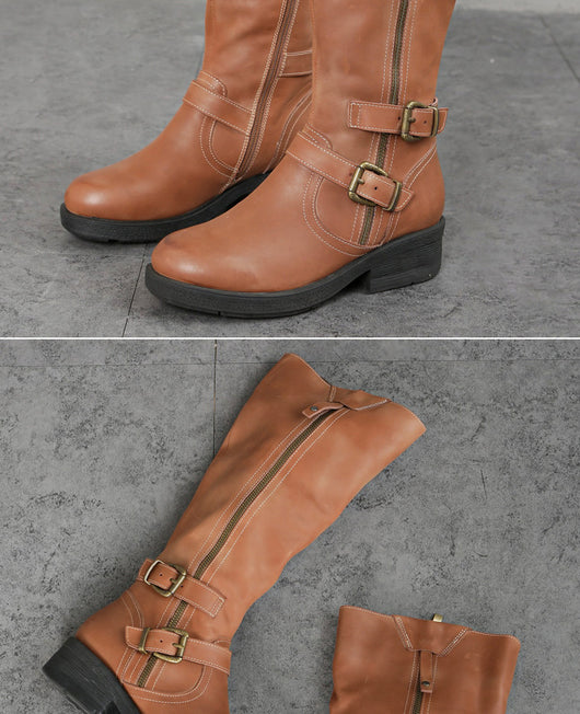 Botas Dr Martens Talla Grande con Cierre Lateral y Suela Gruesa para Mujer - Image 10