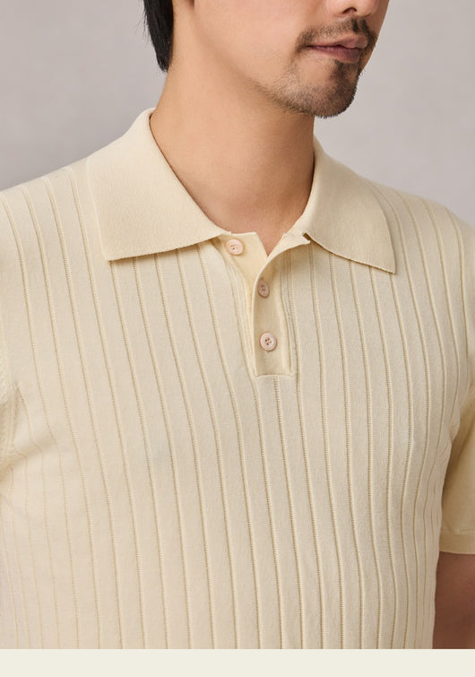 Polo Tejido Elástico Manga Corta para Hombre - Image 13