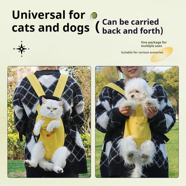 Mochila Transportadora Respirable para Mascotas con Diseño de Hombros Abiertos