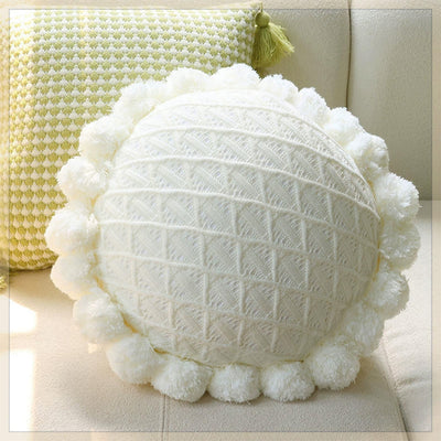Funda de Cojín Tejido Verde Menta con Borlas - Almohada Decorativa Moderna para Sofá y Cama - Image 19