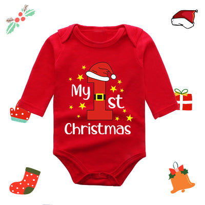 Mameluco Largo Rojo con Diseño de Alce para Bebé Recién Nacido - Image 34