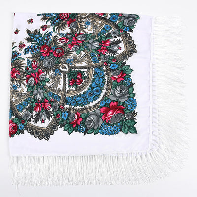 Chal Estampado con Protección Solar y Flecos - Image 36