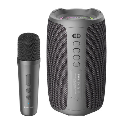 Parlante Bluetooth Portátil con Micrófono Inalámbrico para Karaoke - Image 7