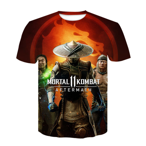 Playera Gamer Mortal Kombat Manga Corta para Hombre